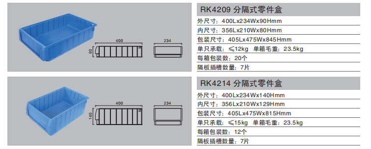 分隔式零件盒